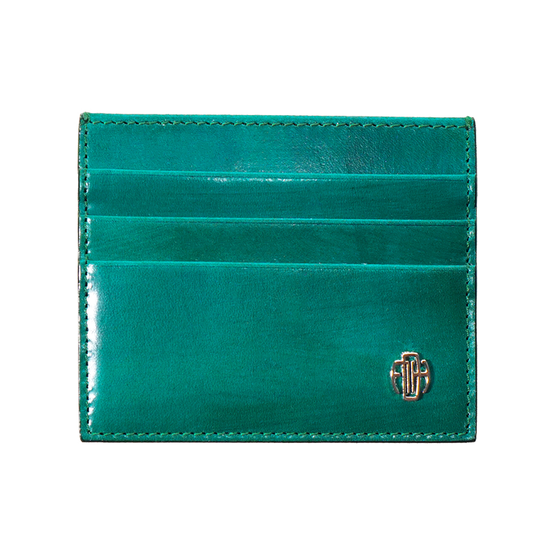 Emerald – Portacarte Cuoio Pennellato
