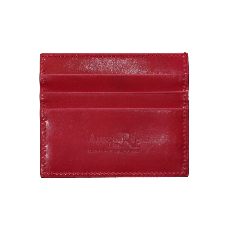 Red Pepper – Brushed Leather Card Holder