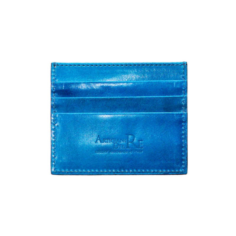 Sky Contrail – Brushed Leather Card Holder